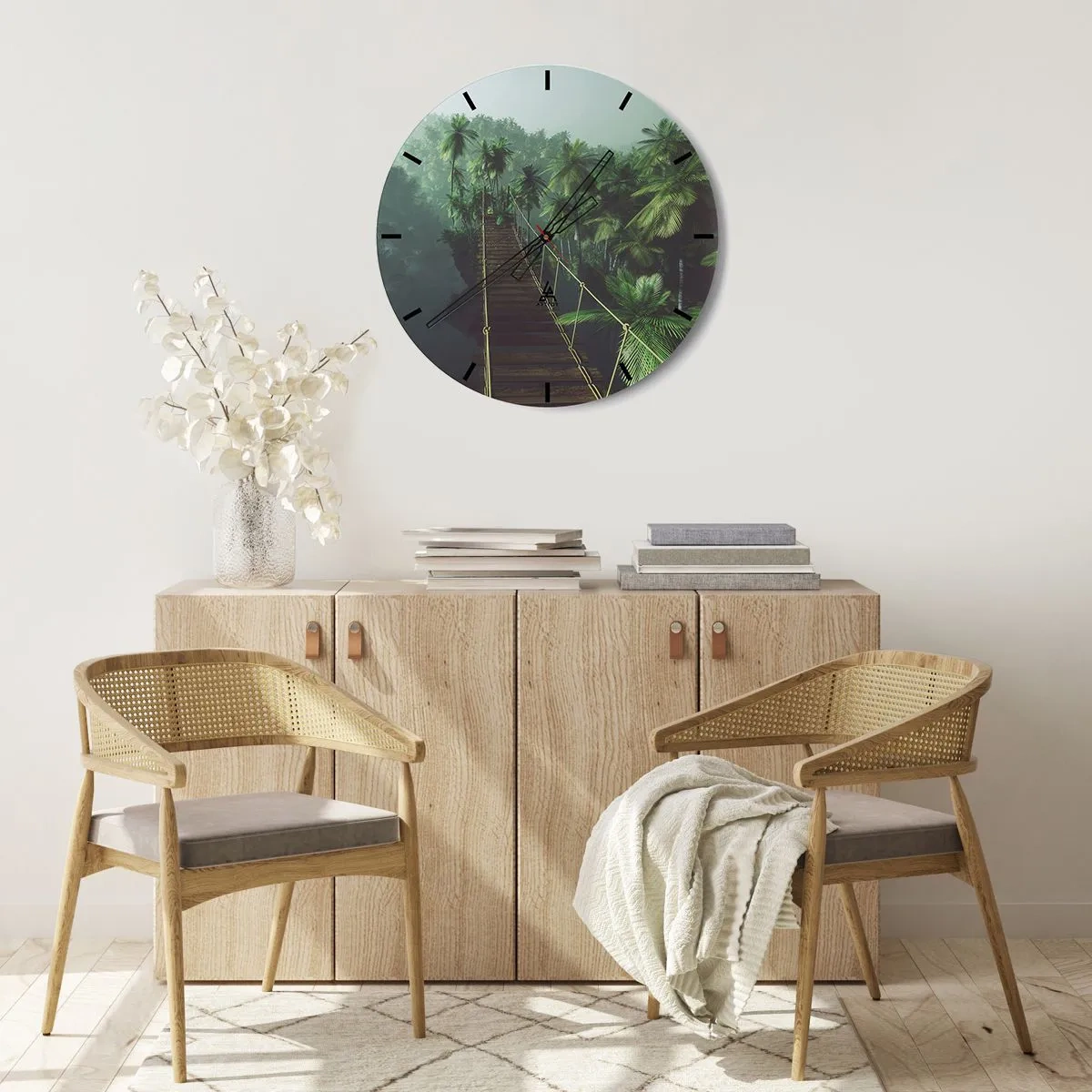 Vægur, Uret - Over det kogende grønne - 30x30 cm