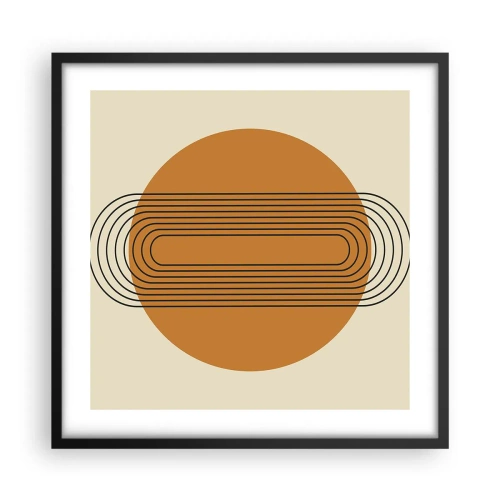 Plakat i sort ramme - Den perfekte plan - 50x50 cm
