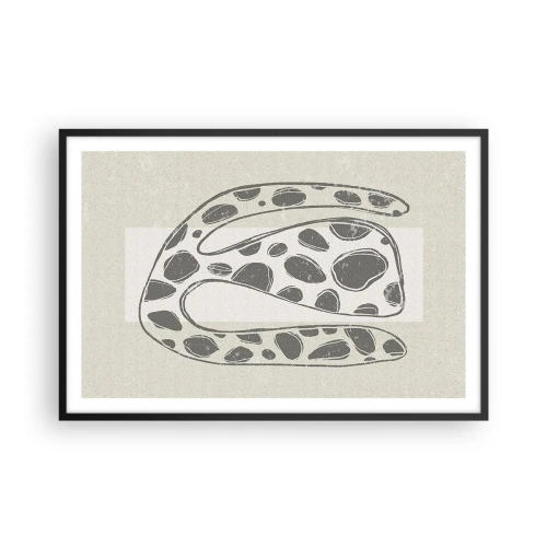 Plakat i sort ramme - Bizart væsen - 91x61 cm