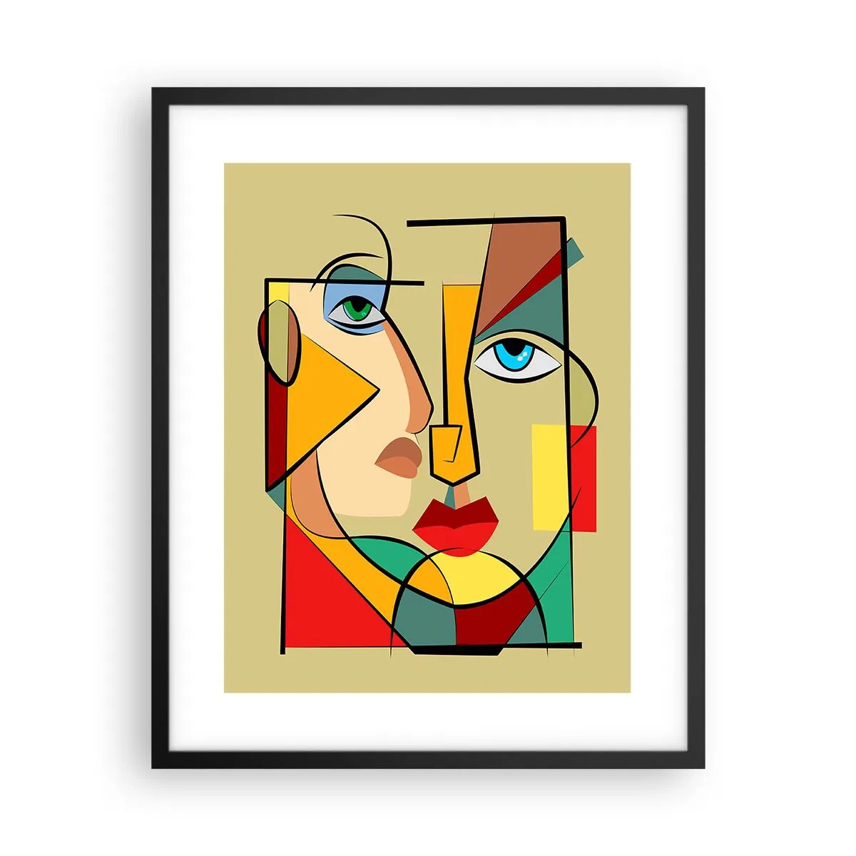 Plakat i sort ramme - Et matchende par - 40x50 cm