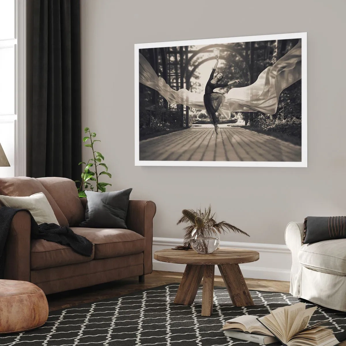 Plakat - Dans i haven - 100x70 cm