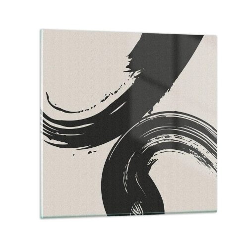 Billede på glas - Fejende og cirkulær - 30x30 cm