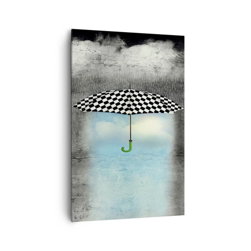 Lærredstryk - Billede på lærred - Og alligevel er det muligt - 80x120 cm