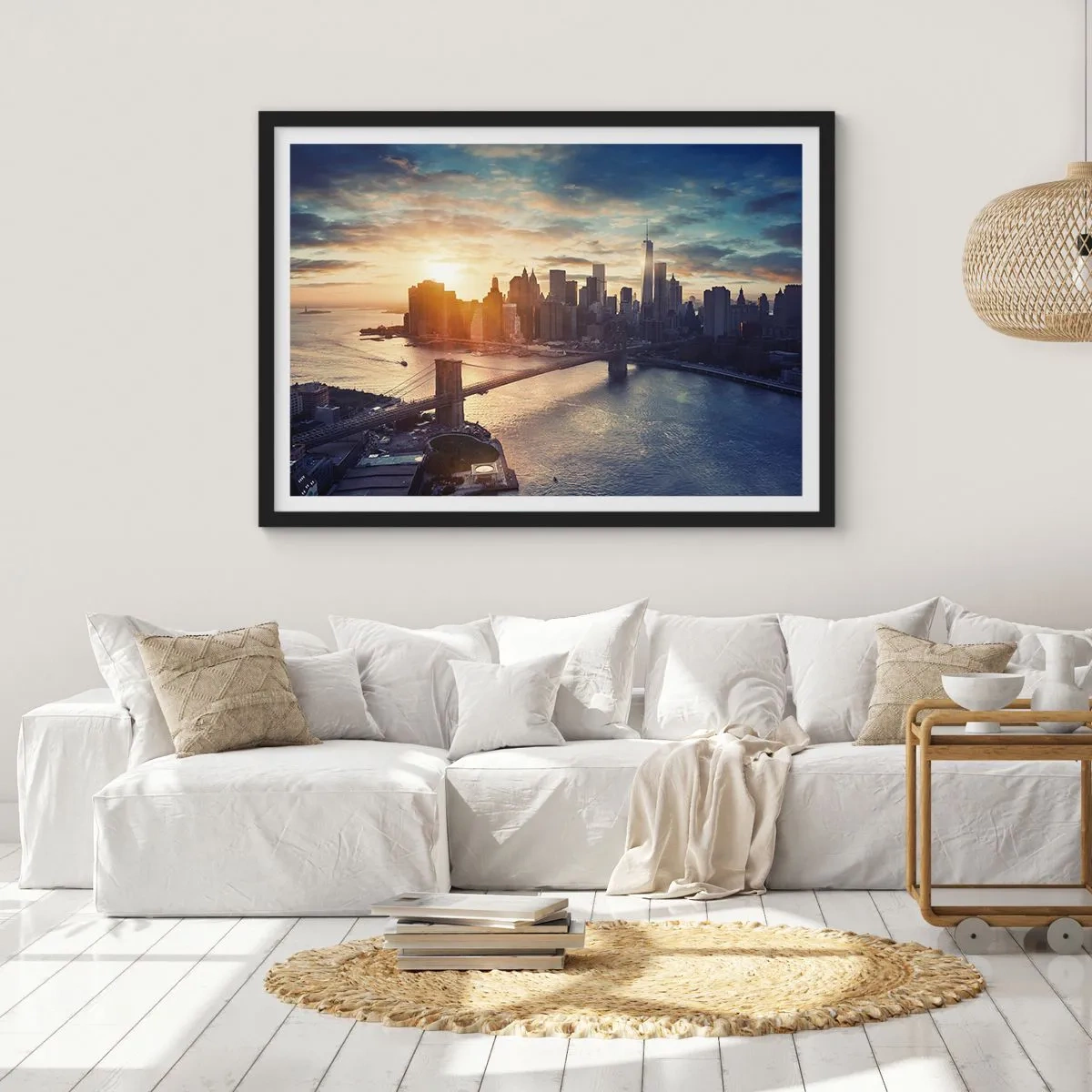 Plakat i sort ramme - Et monument til vestlig kultur - 91x61 cm