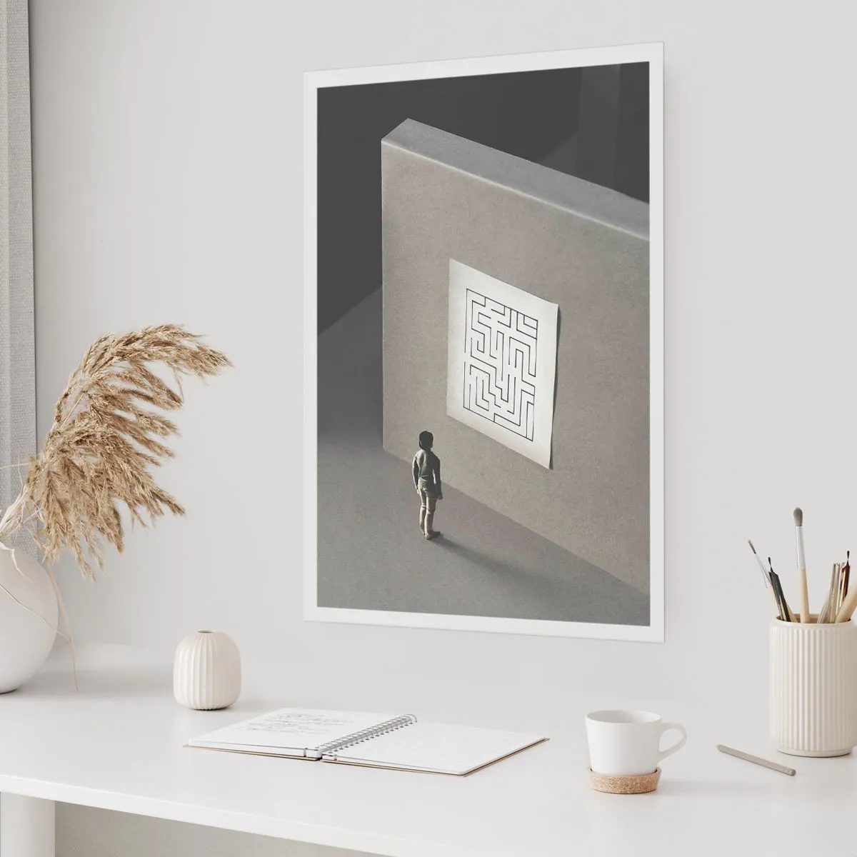 Plakat - Men hvor er jeg? - 40x50 cm