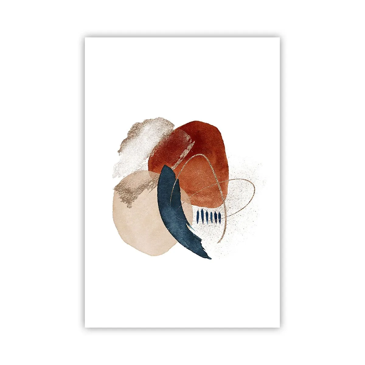 Plakat - Oval sammensætning - 61x91 cm
