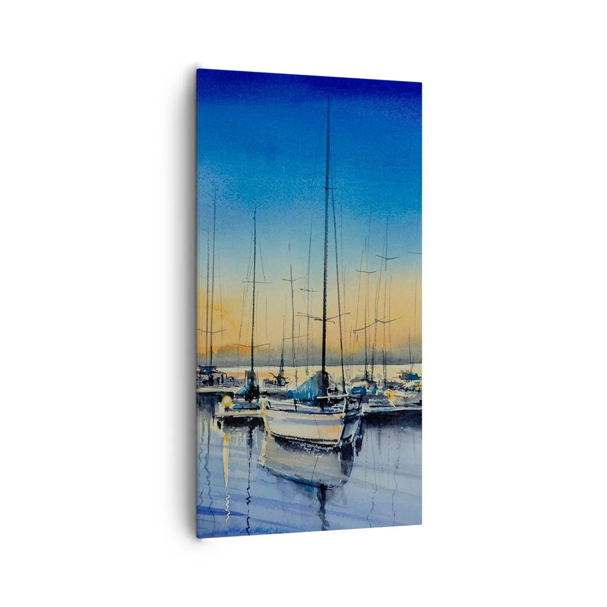 Lærredstryk - Billede på lærred - Slutningen på en god dag - 65x120 cm