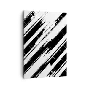 Lærredstryk - Billede på lærred - Intens og dynamisk komposition - 50x70 cm