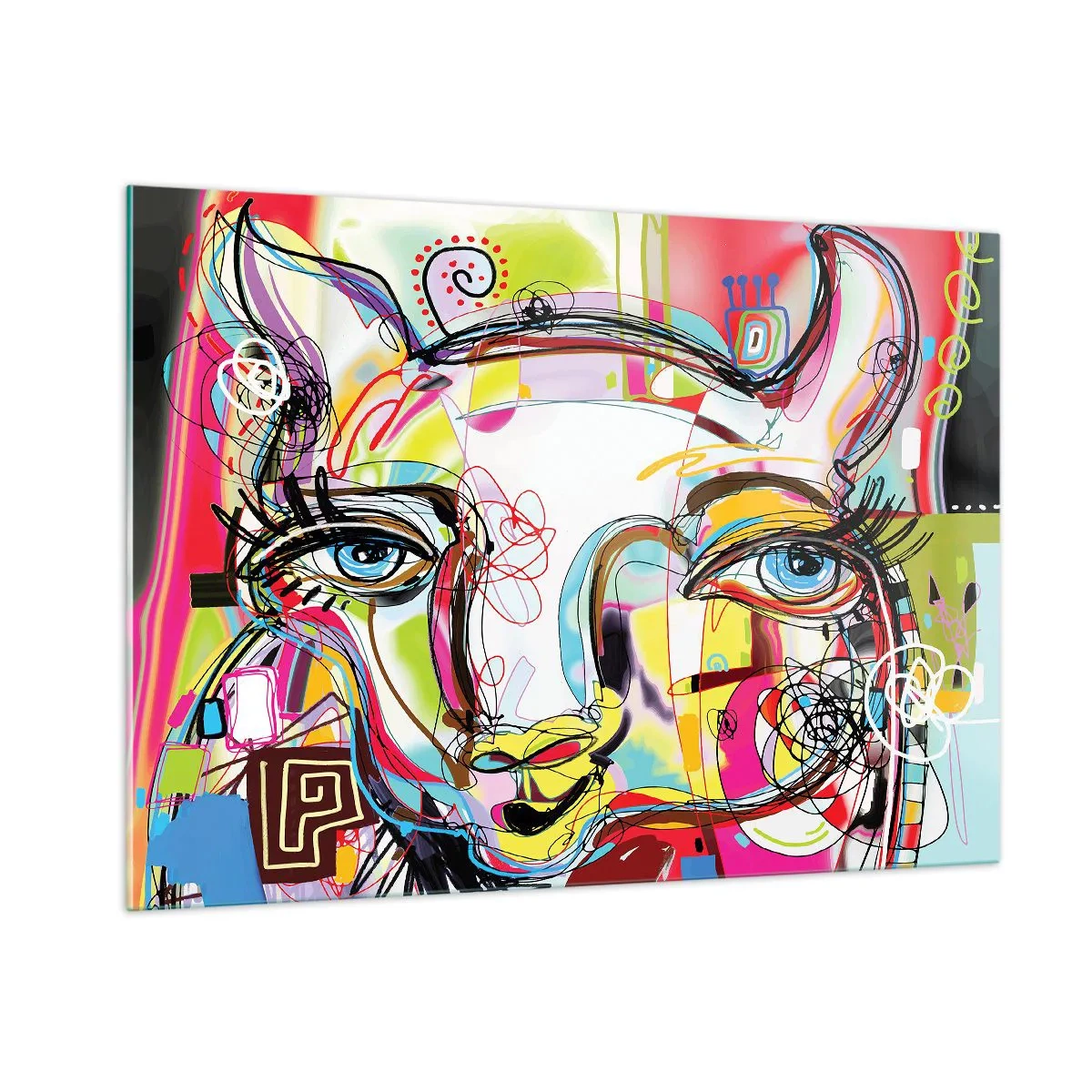 Billede på glas - Rigdommen ved katteeksamen - 100x70 cm