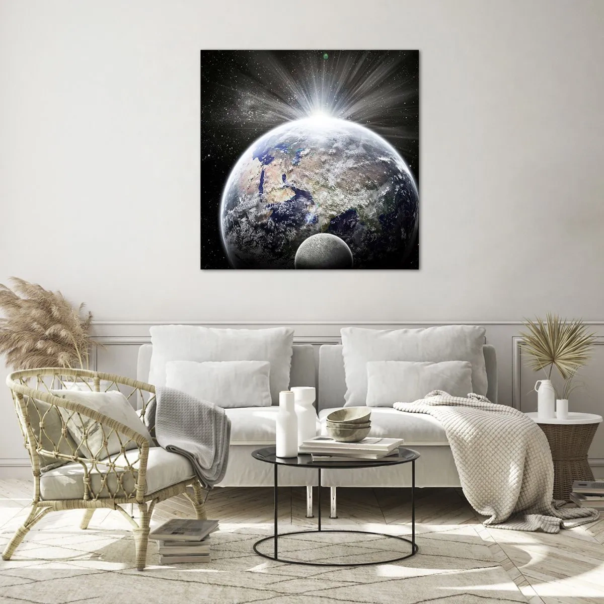 Billede på glas - I fuldt blus - 70x70 cm