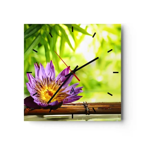 Vægur, Uret - I det asiatiske solskin - 30x30 cm