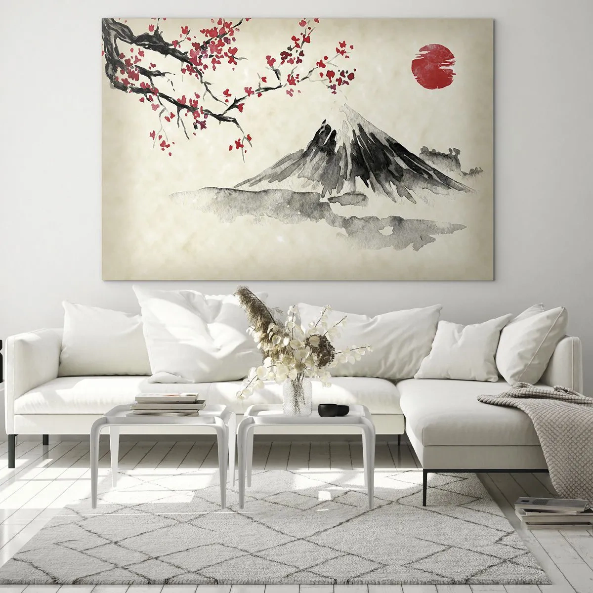Billede på glas - Bliv forelsket i Japan - 120x80 cm