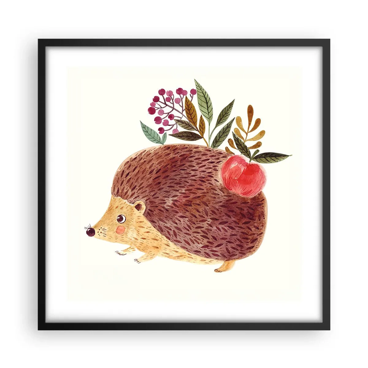 Plakat i sort ramme - Og du kan allerede lide mig - 50x50 cm