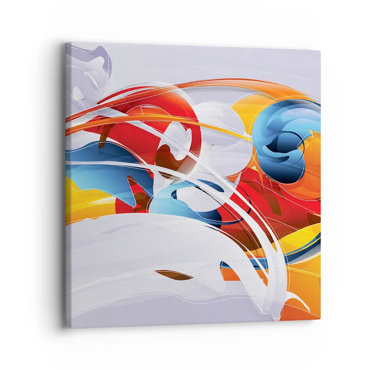 Lærredstryk - Billede på lærred - Elementernes dans - 30x30 cm