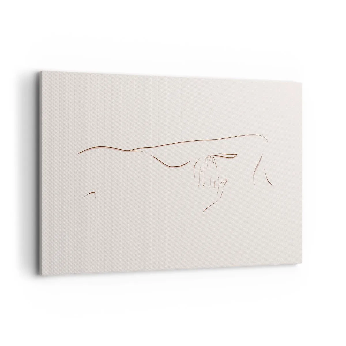 Lærredstryk - Billede på lærred - Begærets form - 100x70 cm