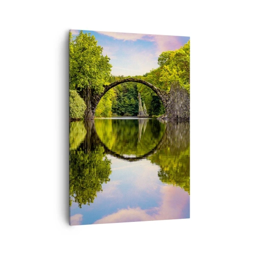 Lærredstryk - Billede på lærred - På mødet mellem to verdener - 70x100 cm