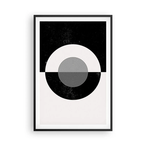 Plakat i sort ramme - Harmoni i sort og hvidt - 61x91 cm