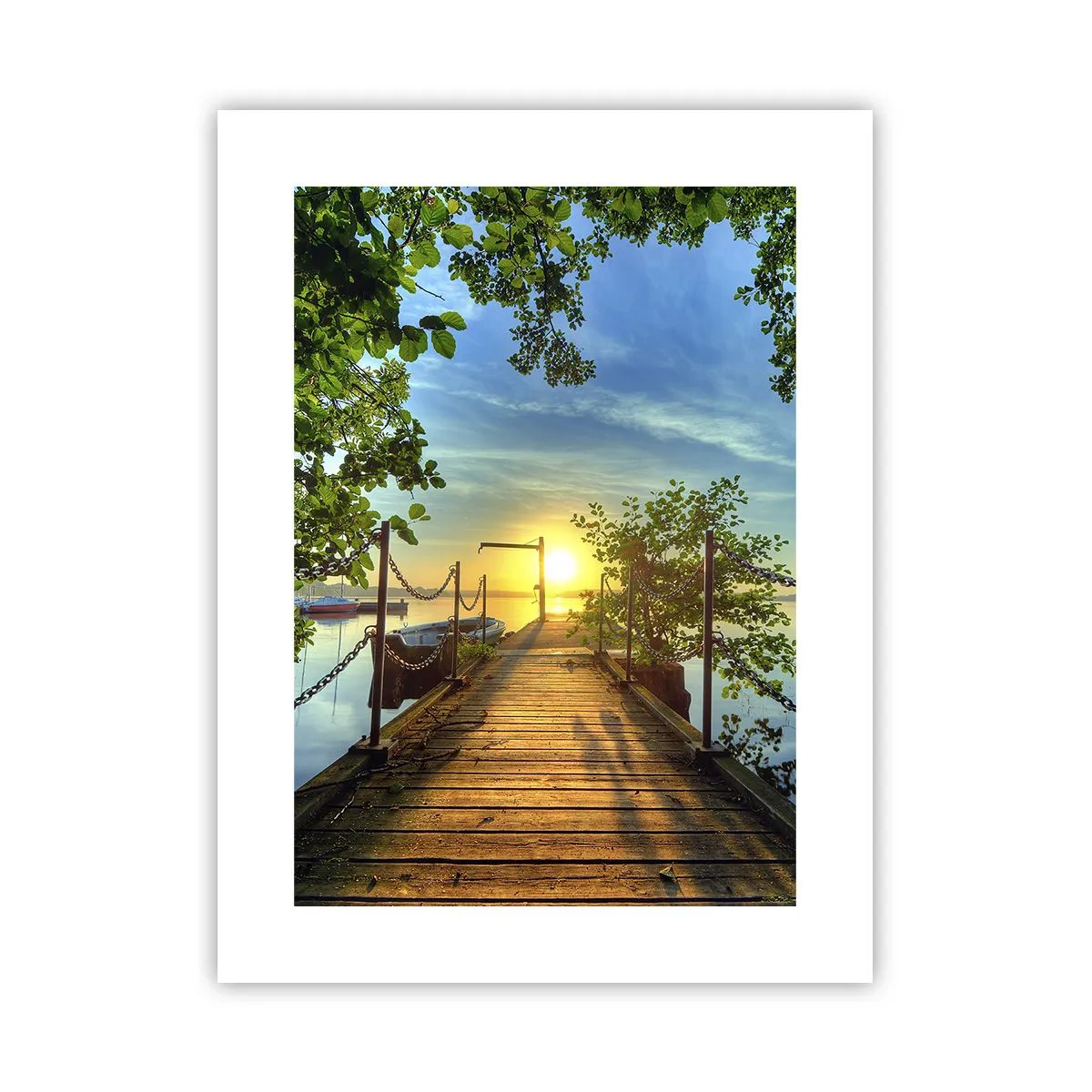 Plakat - Mod vest ved vandet - 30x40 cm