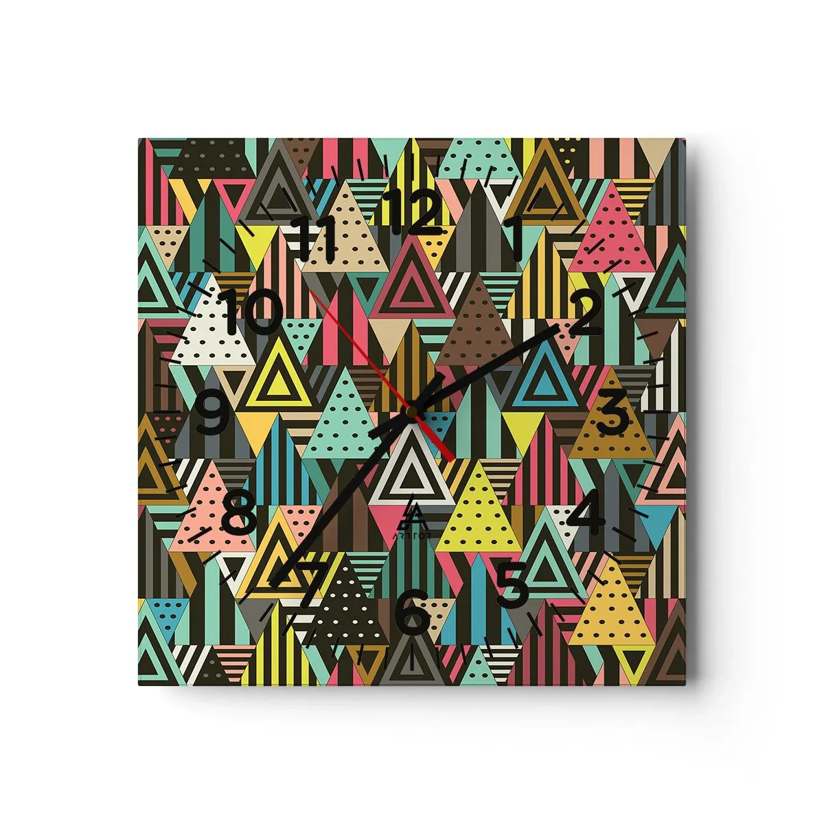 Vægur, Uret - I takt på tre - 30x30 cm