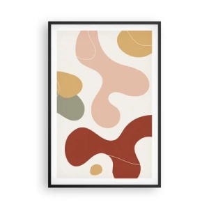 Plakat i sort ramme - Es eller flores? - 61x91 cm