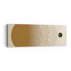 Lærredstryk - Billede på lærred - Om geometriske figurers oprindelse - 90x30 cm