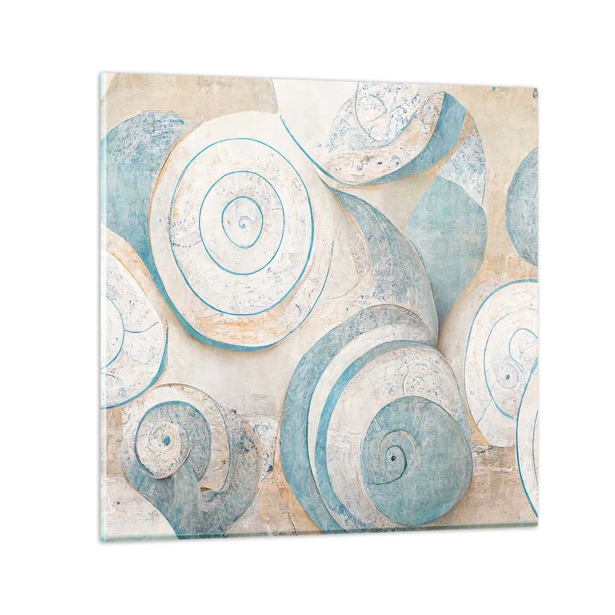 Billede på glas - Hvad gemmer skallen på? - 60x60 cm