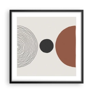 Plakat i sort ramme - I rampelyset - 50x50 cm