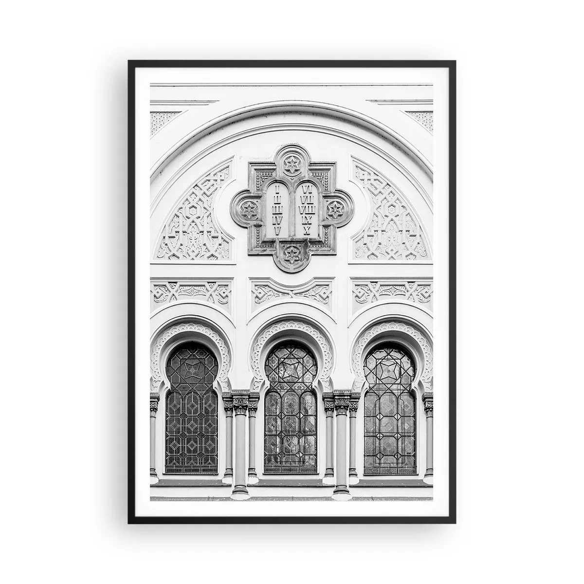 Plakat i sort ramme - På grænsen mellem kulturer - 70x100 cm