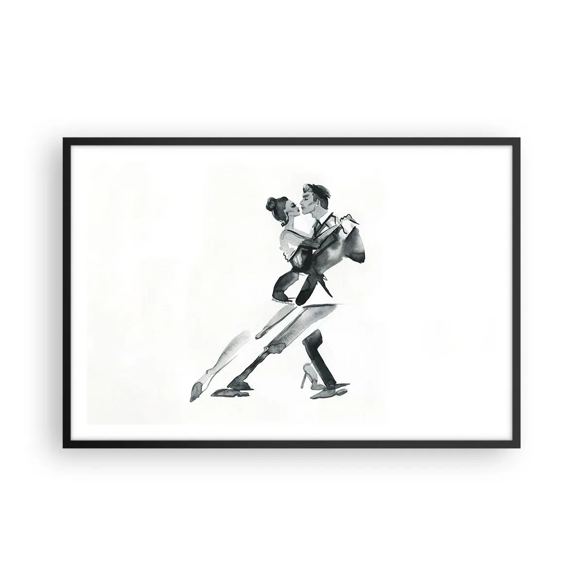 Plakat i sort ramme - I én rytme - 91x61 cm