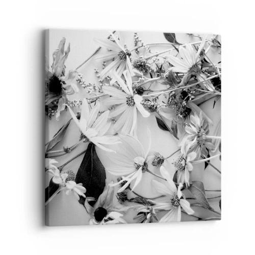 Lærredstryk - Billede på lærred - Blomster uden buket - 30x30 cm