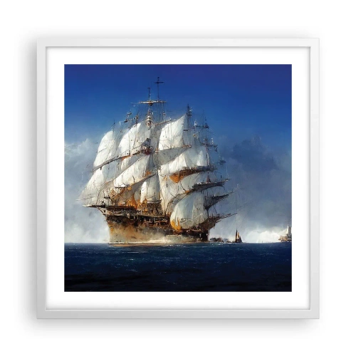 Plakat i hvid ramme - Den store herlighed! - 50x50 cm