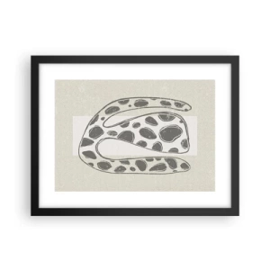 Plakat i sort ramme - Bizart væsen - 40x30 cm