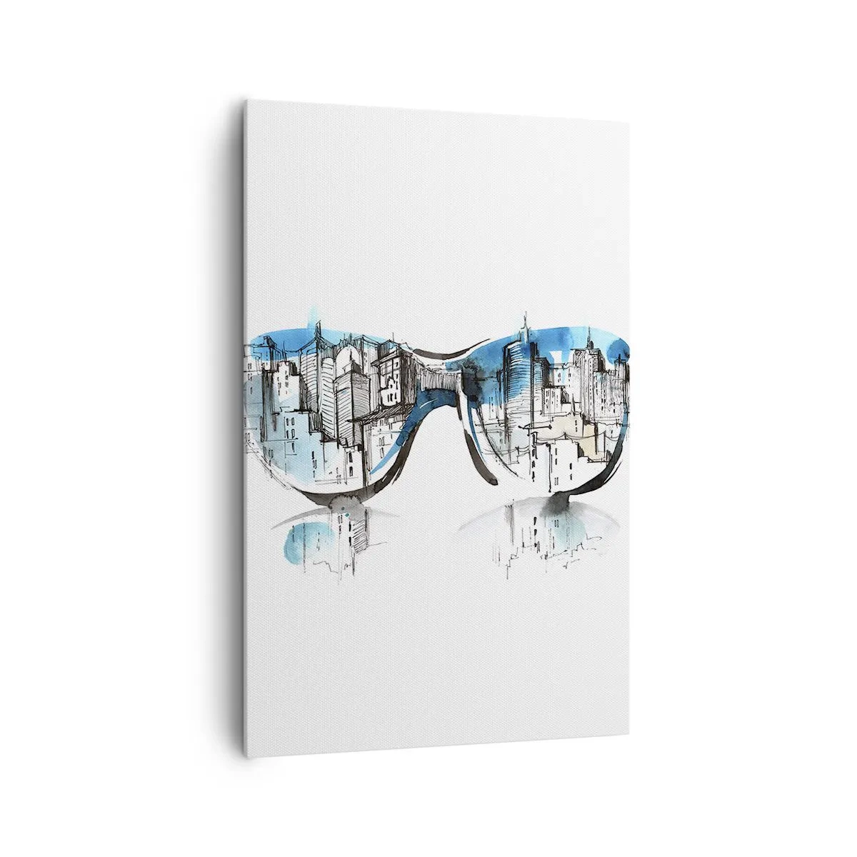 Lærredstryk - Billede på lærred - Storbyens elegance - 80x120 cm