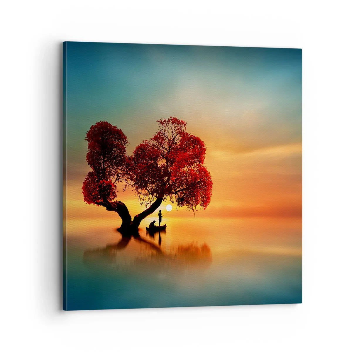 Lærredstryk - Billede på lærred - Fjern og tavs verdensløshed - 70x70 cm