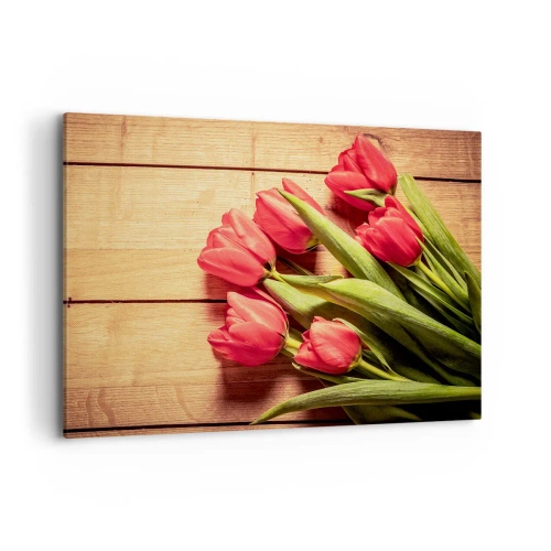 Lærredstryk - Billede på lærred - Forårets tilståelse - 100x70 cm