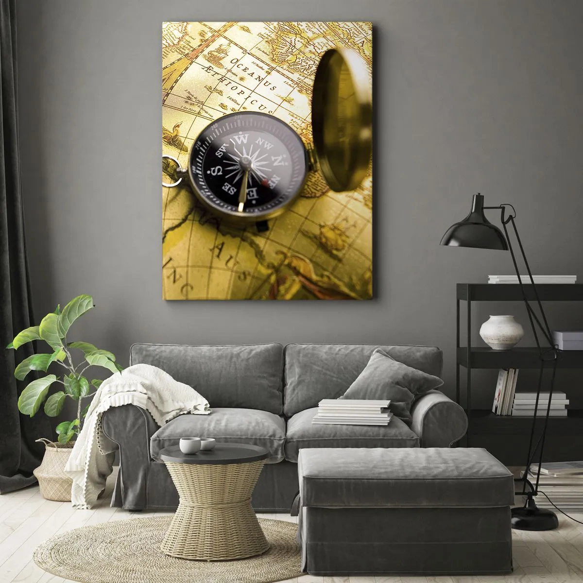 Lærredstryk - Billede på lærred - Eller måske til verdens ende? - 55x100 cm