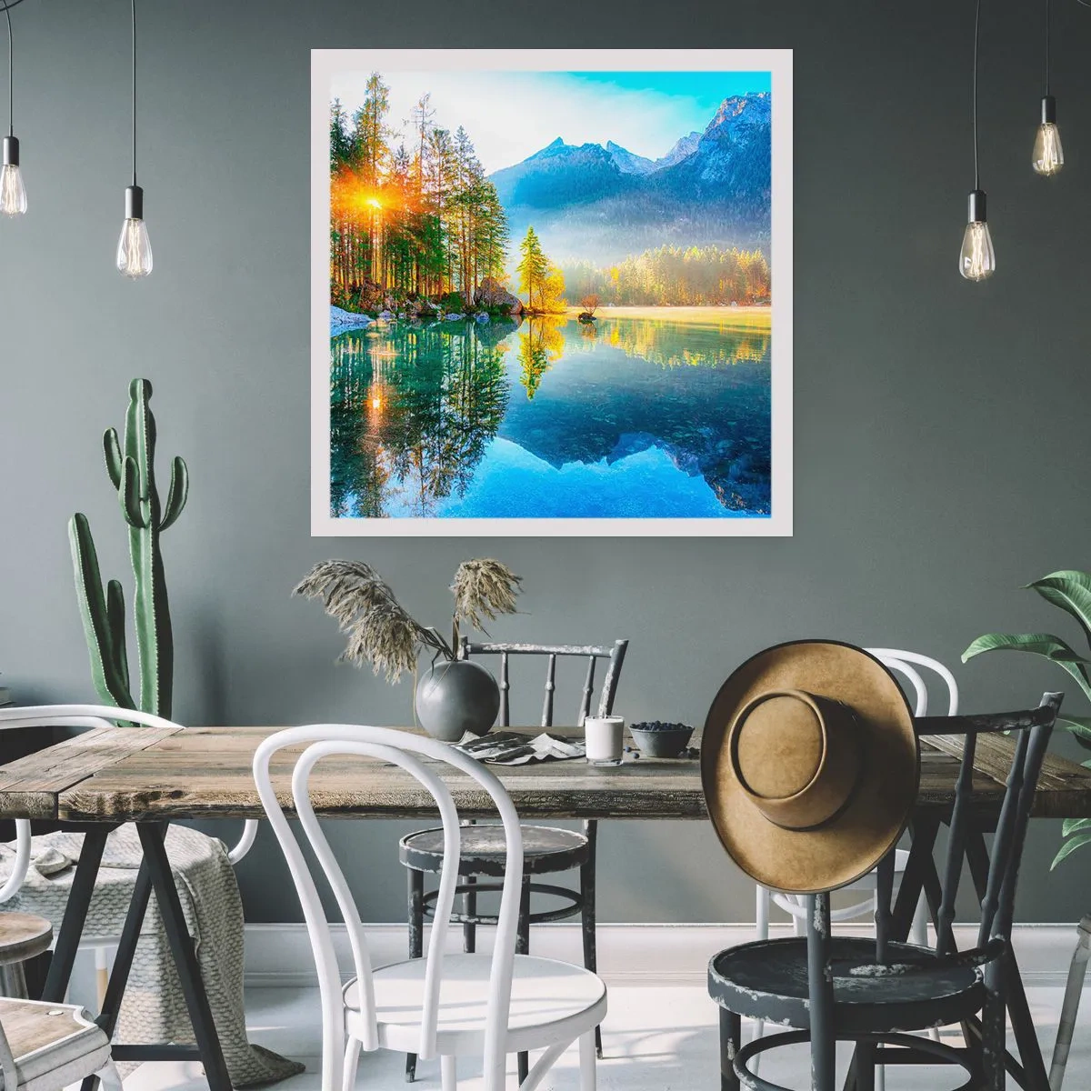 Plakat - Majestæt og sødme - 40x40 cm