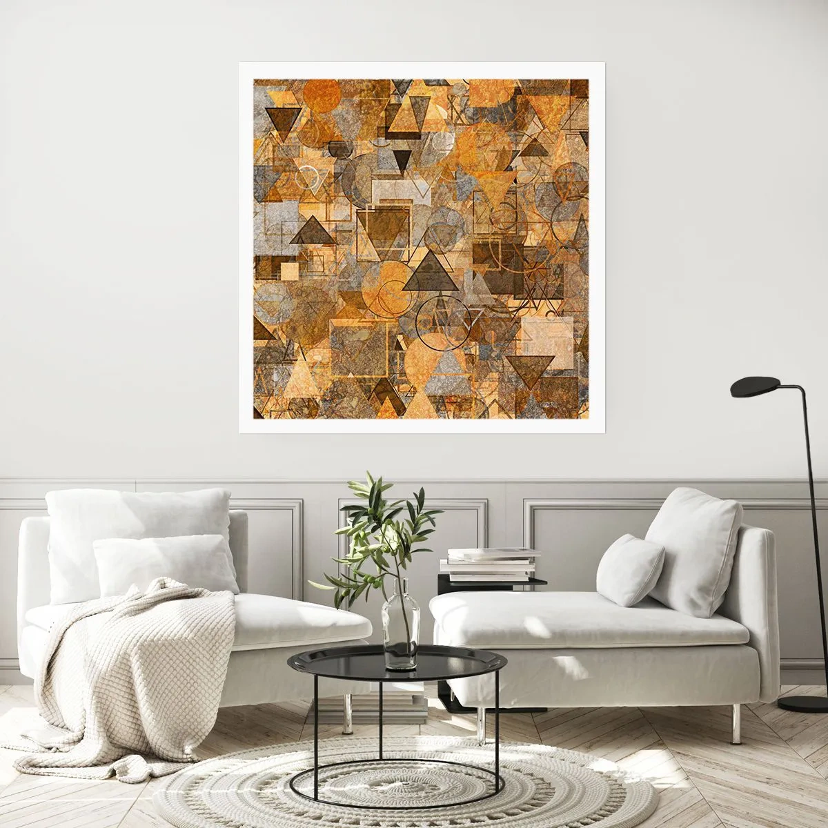 Plakat - Verden i form - 50x50 cm