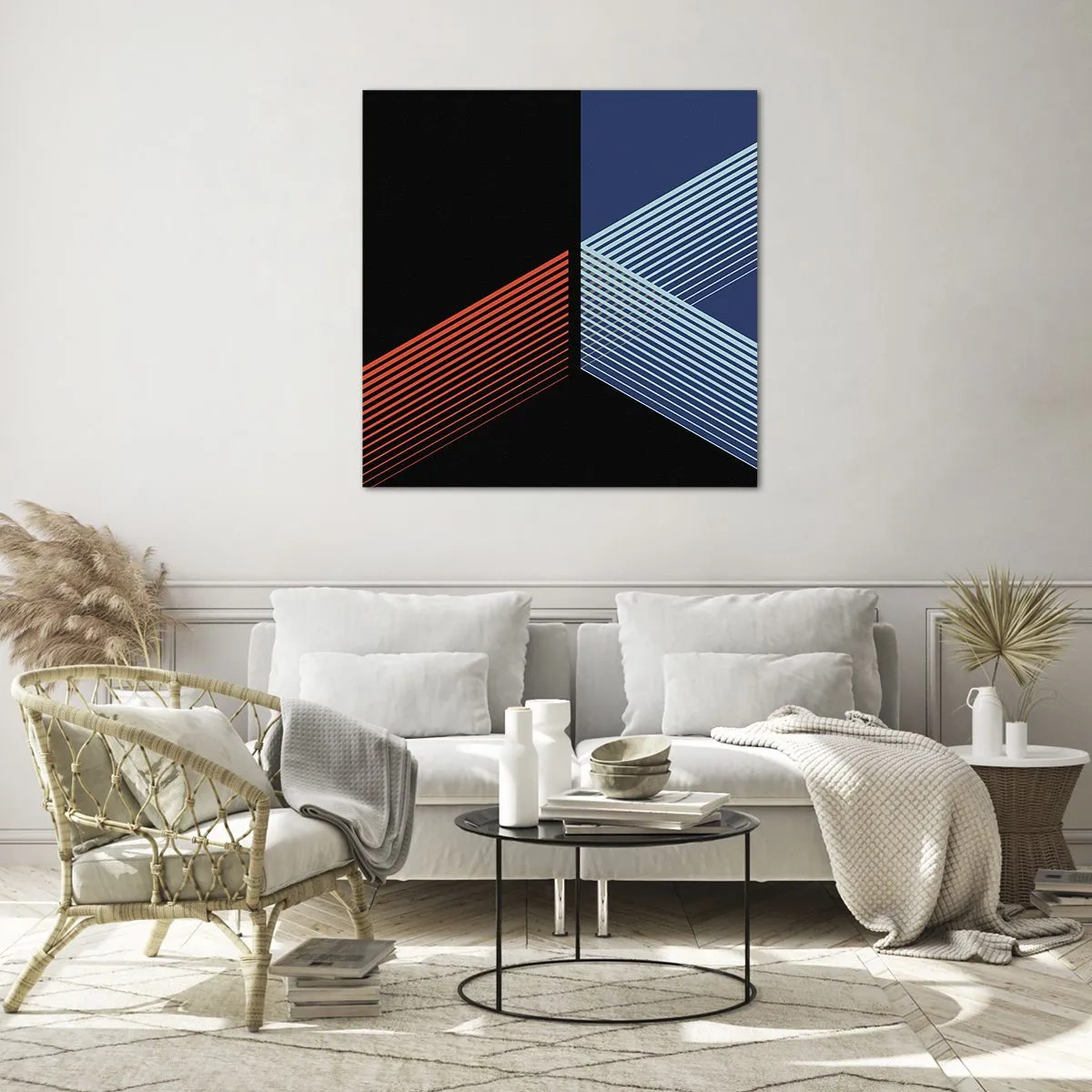 Billede på glas - En simpel historie - 70x70 cm