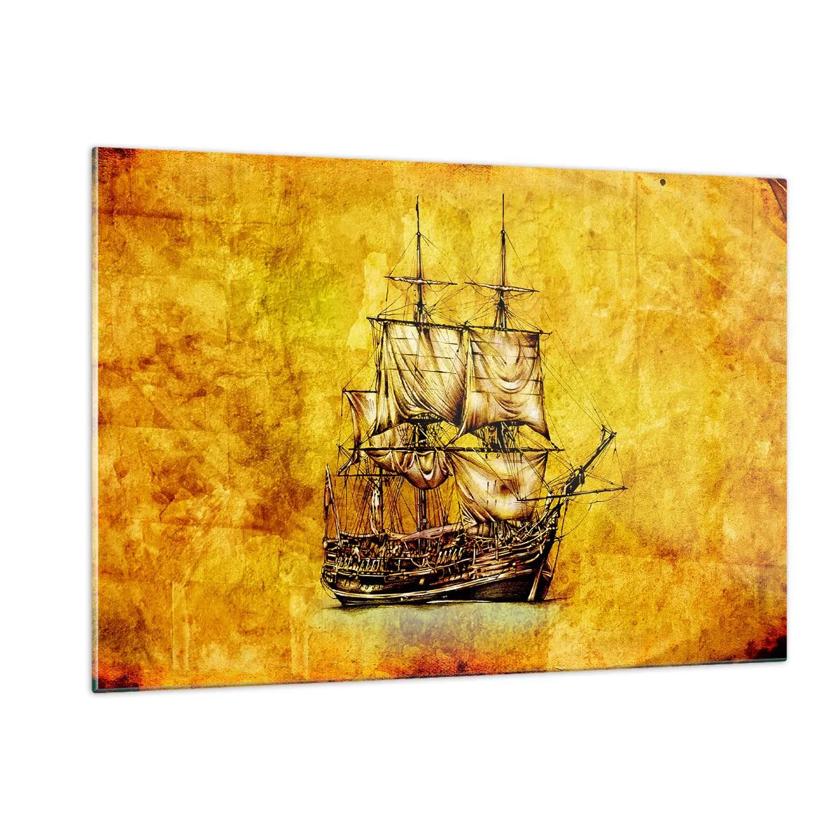 Billede på glas - På vej til Tortuga! - 120x80 cm