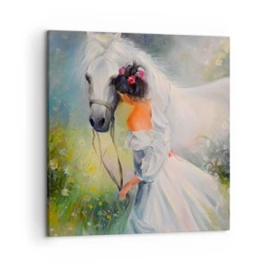 Lærredstryk - Billede på lærred - Som fra en smuk drøm - 50x50 cm