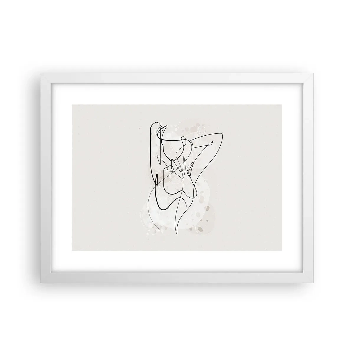 Plakat i hvid ramme - Forførelsens kunst - 40x30 cm