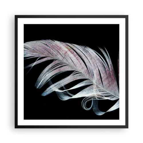 Plakat i sort ramme - Tænk om berøring - 60x60 cm