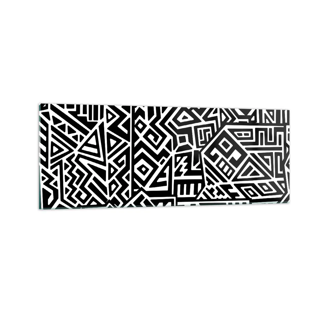 Billede på glas - Præcolumbiansk sammensætning - 140x50 cm