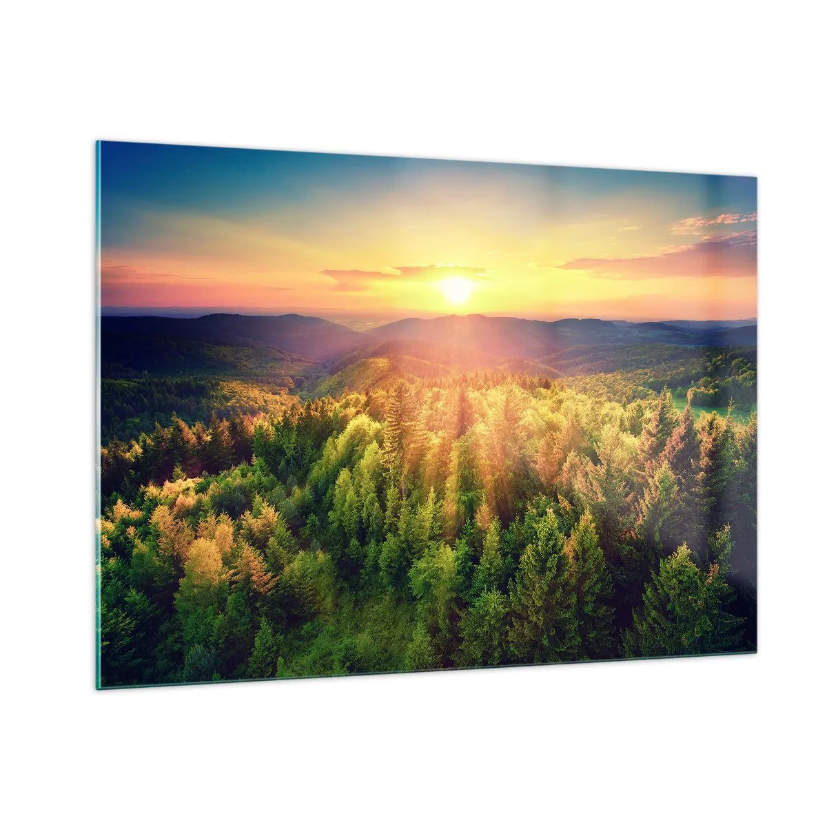 Billede på glas - Toppe og bjergtoppe - 100x70 cm