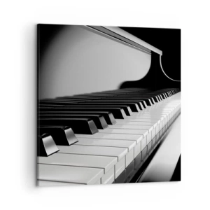 Lærredstryk - Billede på lærred - Harmoni af former og farver - 50x50 cm