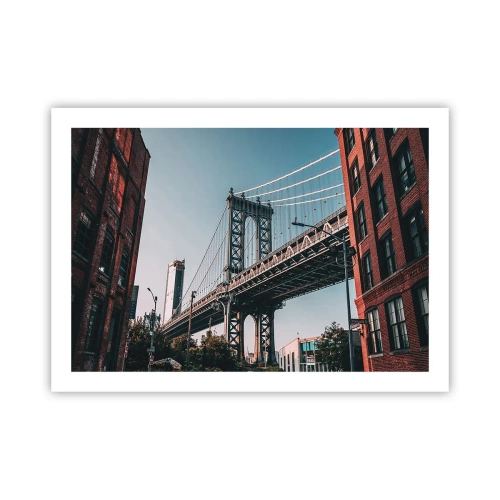 Plakat - Over byens bølger - 70x50 cm