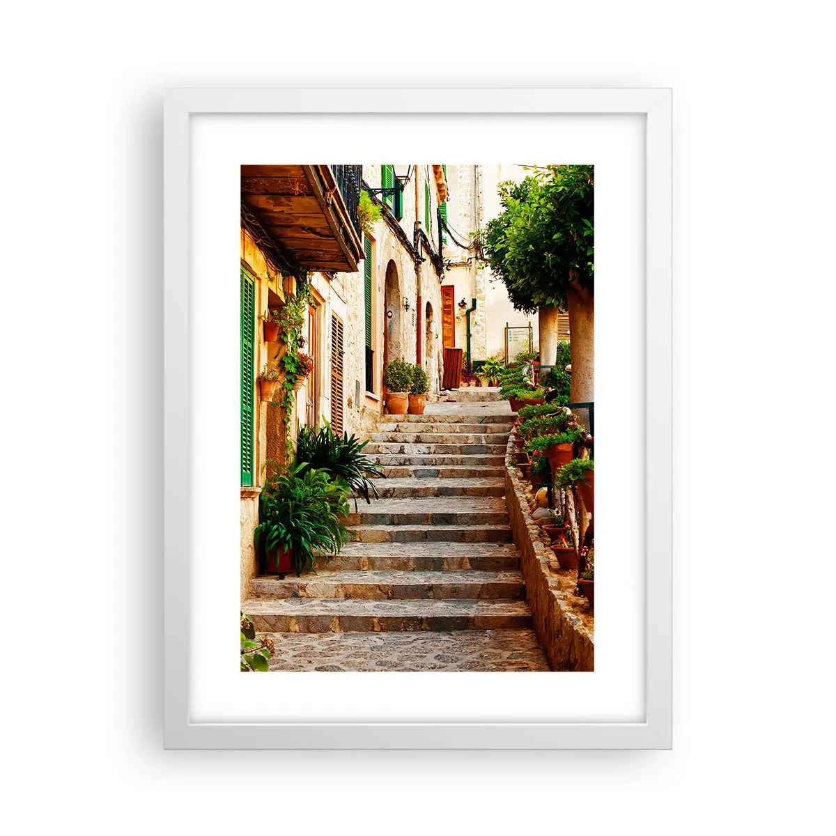 Plakat i hvid ramme - Magien ved en spansk ferie - 30x40 cm