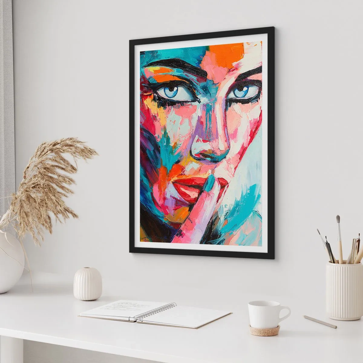 Plakat i sort ramme - Vores første hemmelighed - 30x40 cm