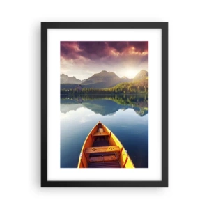 Plakat i sort ramme - Intet imod naturen - 30x40 cm